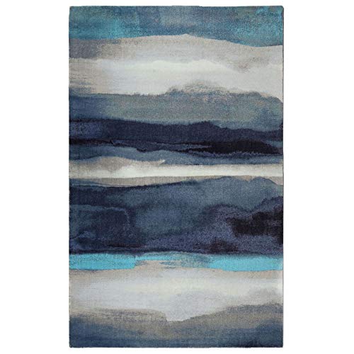 Rugsmith Canvas Modern Area Rug, 5'6" x 8'6", Blue von Rugsmith