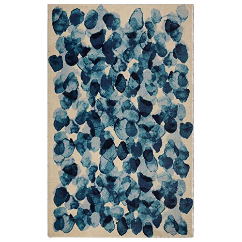 Rugsmith Faded Moon Modern Area Rug, 5'6" x 8'6", Blue von Rugsmith