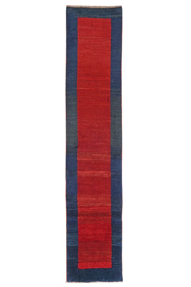 Rugtales Hochflor-Teppich Gabbeh 395x78cm, Lufer, Handgemachtes Unikat, nachhaltig und fair gefertigt von Rugtales