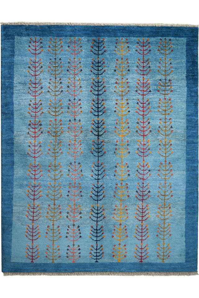 Rugtales Hochflor-Teppich Gabbeh Sonnat 190x150cm, Rechteck, Handgemachtes Unikat, nachhaltig und fair gefertigt von Rugtales