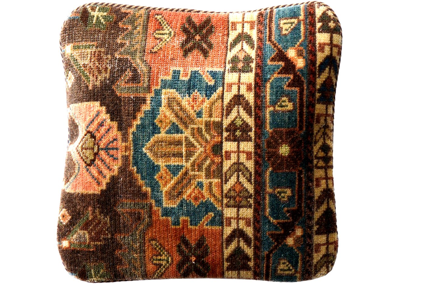 Rugtales Kissenbezüge Kelim Kissen 40x40cm, Handgemachtes Unikat, nachhaltig und fair gefertigt von Rugtales