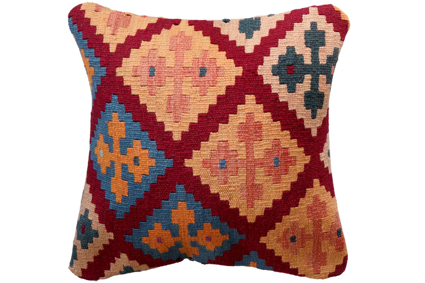 Rugtales Kissenbezüge Kelim Kissen 50x50cm, Handgemachtes Unikat, nachhaltig und fair gefertigt von Rugtales