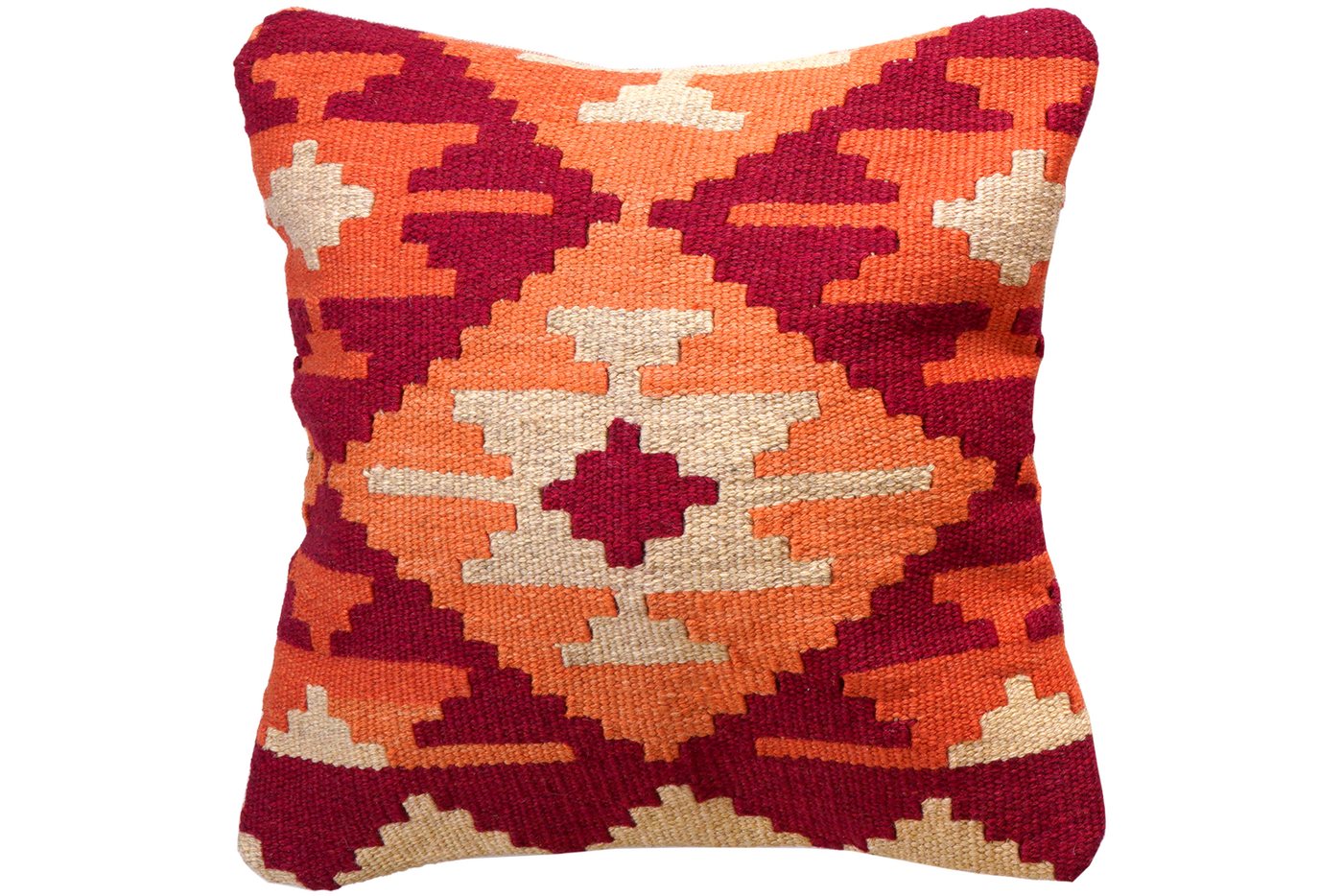 Rugtales Kissenbezüge Kelim Kissen 50x50cm, Handgemachtes Unikat, nachhaltig und fair gefertigt von Rugtales