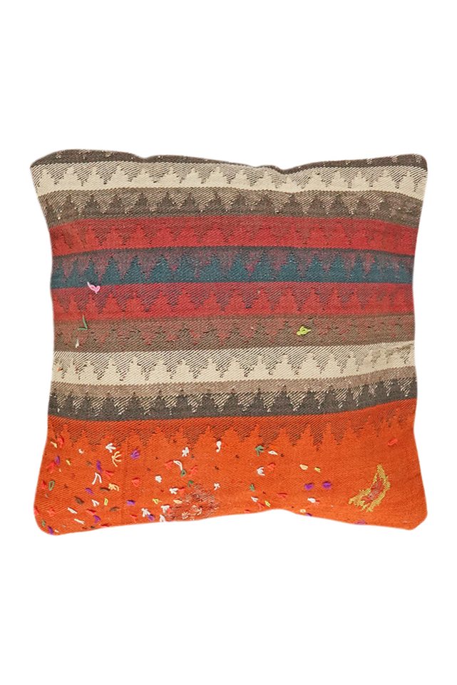 Rugtales Kissenbezüge Kelim Kissen 65x65cm, Handgemachtes Unikat, nachhaltig und fair gefertigt von Rugtales