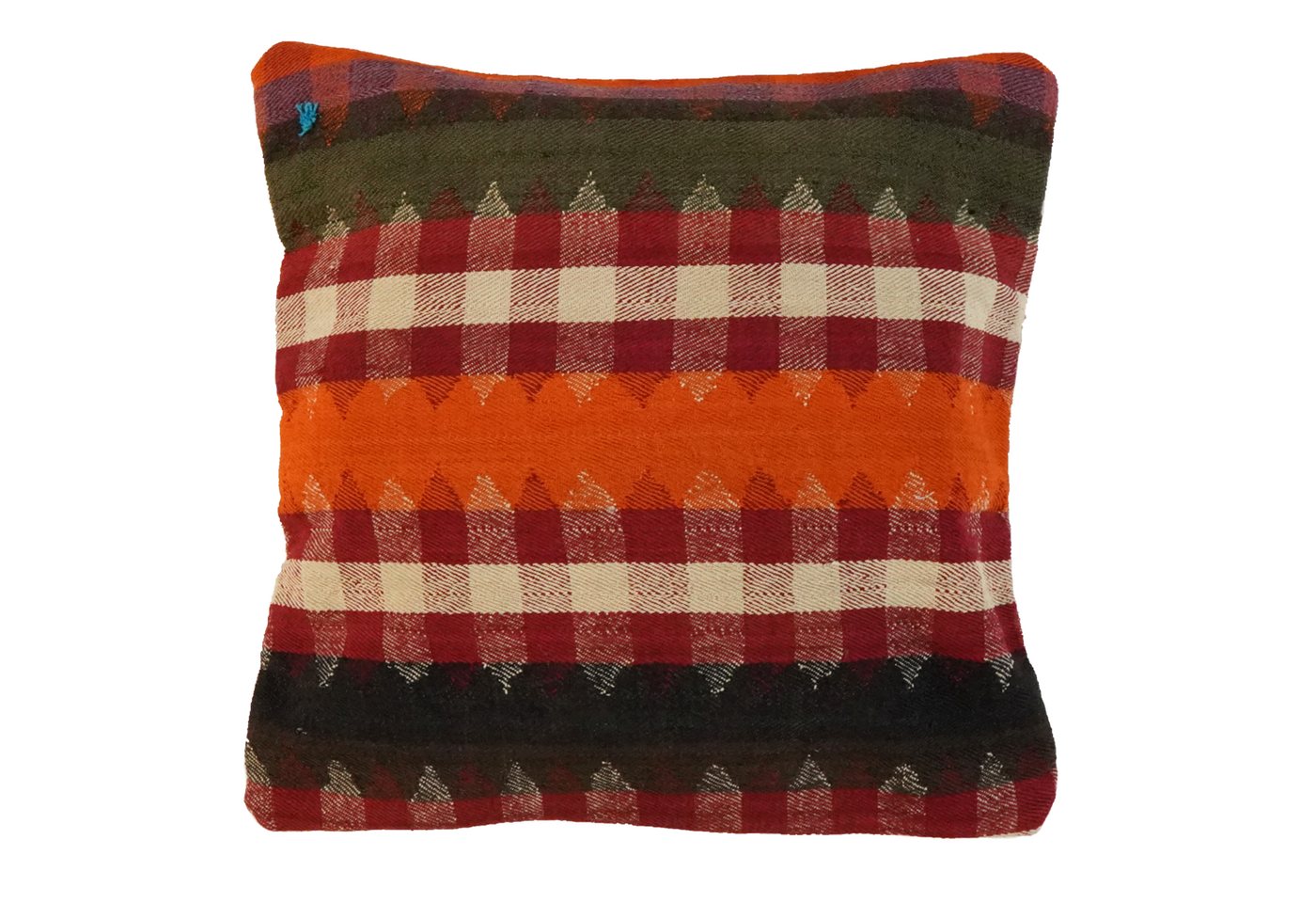 Rugtales Kissenbezüge Kelim Kissen 65x65cm, Handgemachtes Unikat, nachhaltig und fair gefertigt von Rugtales