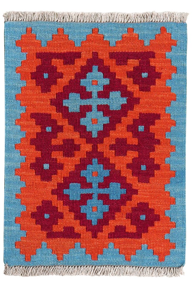 Rugtales Teppich Kelim Gashgai 56x41cm, Rechteck, Handgemachtes Unikat, nachhaltig und fair gefertigt von Rugtales