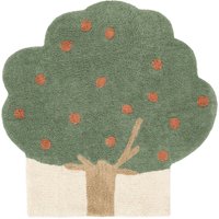 Apple tree Teppich - Grün / Terrakotta 150x150 von Rugvista