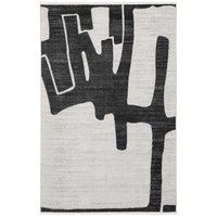 Art field Teppich - Schwarz / Weiß 160x230 von Rugvista