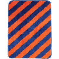 Bianca Stripe Badematte - Blau / Orange 50x67 von Rugvista