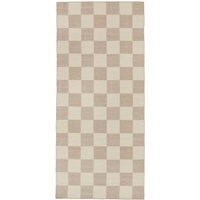 Checkie Teppich - Beige 86x200 Checkie Teppich - Beige 86x200 von Rugvista