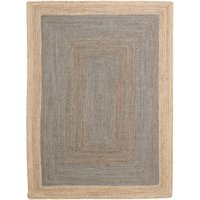 Frida Frame Teppich - Grau / Beige 140x200 von Rugvista