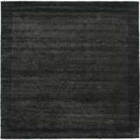 Handloom Frame Teppich - Schwarz / Dunkelgrau 300x300 von Rugvista