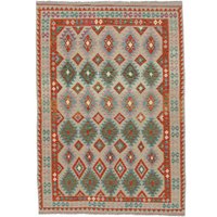 Kelim Afghan Old Stil Teppich 198x285 von Rugvista