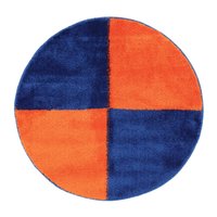 Sandro Block Badematte - Blau / Orange  Ø 75 von Rugvista