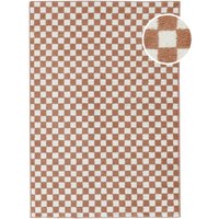 Scandina Teppich - Terrakotta / Weiß 100x160 Scandina Teppich - Terrakotta / Weiß 100x160 von Rugvista