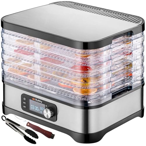 Dörrautomat Dörrgerät mit 5 Einlegefächern 35-70°C Obsttrockner Edelstahl LCD-Anzeige Fassungsvermögen bis zu 10 Liter,programmierbar für bis zu 72 Stunden bpe-frei 25928 Dörrautomat Dörrgerät mit 5 Einlegefächern 35-70°C Obsttrockner Edelstahl LCD-Anzeige Fassungsvermögen bis zu 10 Liter,programmierbar für bis zu 72 Stunden bpe-frei 25928 von Ruhhy
