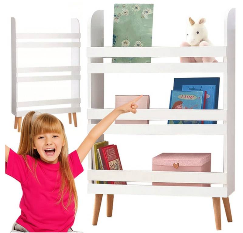 Ruhhy Bücherregal Spielzeugregal Standschrank, Spar-Set 1-tlg., minimalistisches Design passt harmonisch in jedes Kinderzimmer von Ruhhy