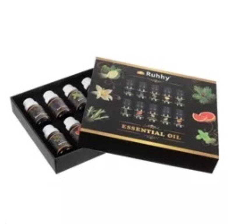 Ruhhy Duftöl Aromatherapie Set - 10 Ätherische Öle für Entspannung und Wellness (Duftöl-Set, 10-St., 10x 15ml Ätherische Öle Set), 10er-Set: Entspannung, Wellness, Aromatherapie von Ruhhy
