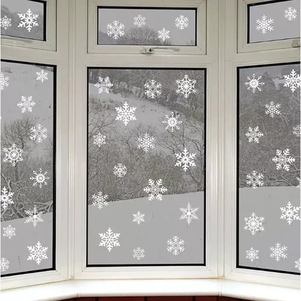 Ruhhy Fenstersticker Weihnachts-Fensteraufkleber, glatt, ideal für Weihnachtsfeiern oder gemütliche Winterabende Ruhhy Fenstersticker Weihnachts-Fensteraufkleber, glatt, ideal für Weihnachtsfeiern oder gemütliche Winterabende von Ruhhy