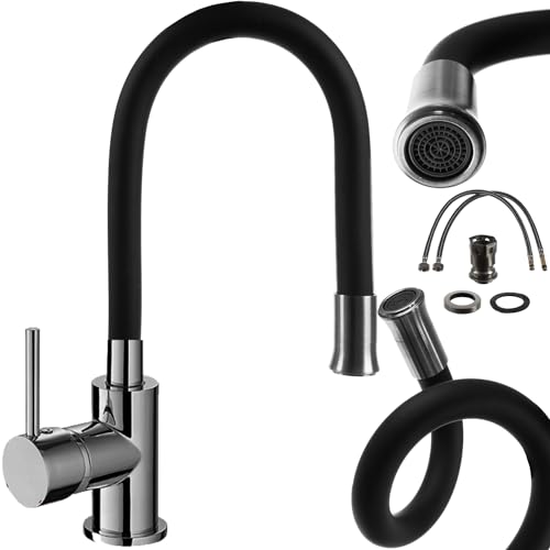 Ruhhy Küchenarmatur Wasserhahn für die Küche Flexibler Auslauf 360° Drehbar 22821 von Ruhhy