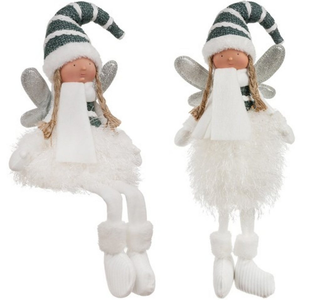 Ruhhy Weihnachtsfigur Weihnachtsdekoration Deko-Engel (Spar-Set, 1 St., weihnachtlich), Funkelnde Flügel und liebevolle Gestaltung von Ruhhy
