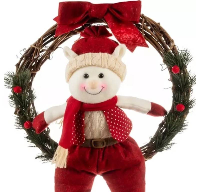 Ruhhy Weihnachtsfigur Weihnachtskranz Türdeko (Spar-Set, weihnachtlich), bringt sofort Weihnachtsatmosphäre in jeden Raum von Ruhhy