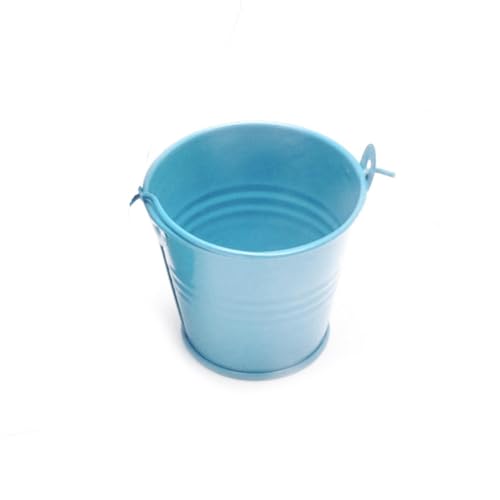 Farbiger Eiseneimer, Auslaufsicherer Bunter Metalleimer Mit Griff Metallmaterial Hat Eine Starke Widerstandsfähigkeit Gegen Äußere Kräfte, Für Kinder, Kunsthandwerk Und Partygeschenke von Ruhnjyg