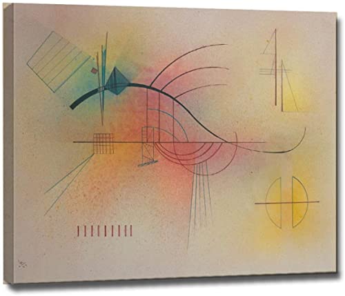 RuiChuangKeJi Poster Kunstwerk 50 x 60 cm Rahmenlos Wassily Kandinsky Leinwand Gemälde Replik berühmte Leinwand Wand Kunstdrucke Bild Home Wanddekoration von RuiChuangKeJi