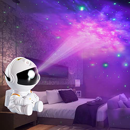 RuiDay LED Astronaut Sternenhimmel Projektor,Galaxy Nachtlicht Light Projector mit Fernbedienung&Timer,Sternenlicht Astrolyte Projektor,Sternenprojektor Lichtprojektor für Kinder Erwachsene (A) von RuiDay