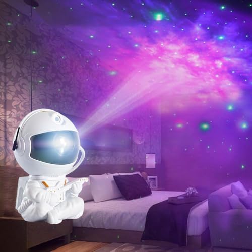 RuiDay LED Astronaut Sternenhimmel Projektor,Galaxy Nachtlicht Light Projector mit Fernbedienung&Timer,Sternenlicht Astrolyte Projektor,Sternenprojektor Lichtprojektor für Kinder Erwachsene (C) von RuiDay