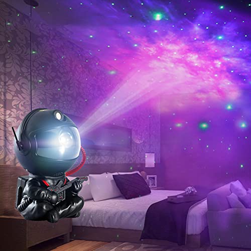 RuiDay LED Astronaut Sternenhimmel Projektor,Galaxy Nachtlicht Light Projector mit Fernbedienung&Timer,Sternenlicht Astrolyte Projektor,Sternenprojektor Lichtprojektor für Kinder Erwachsene (D) von RuiDay