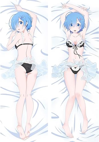 Anime Kissenbezug Manga Kissenhülle Für Re- Zero Rem,Anime Pillowcase Digitaler Doppelseitiger Druck Kissenbezug,Seitenschläferkissen Bezug,Bedding Umarmungskissen Bezu von RuiHao