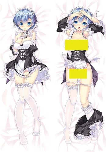 Anime Kissenbezug Manga Kissenhülle Für Re- Zero Rem,Anime Pillowcase Digitaler Doppelseitiger Druck Kissenbezug,Seitenschläferkissen Bezug,Bedding Umarmungskissen Bezu von RuiHao