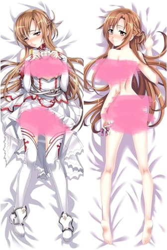 RuiHao Anime Kissenbezug Für Ecchi Anime Mädchen Naked Waifu Hentai Manga,Anime Pillowcase Digitaler Doppelseitiger Druck Kissenbezug,Seitenschläferkissen Bezug,Bedding Umarmungskissen Bezu von RuiHao