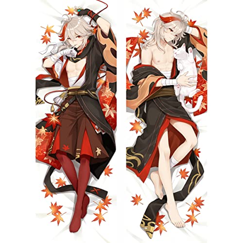 RuiHao Anime Kissenbezug Manga Kissenhülle Für Genshin Impact Kaedehara Kazuha,Anime Pillowcase Digitaler Doppelseitiger Druck Kissenbezug,Seitenschläferkissen Bezug,Bedding Umarmungskissen Bezu von RuiHao