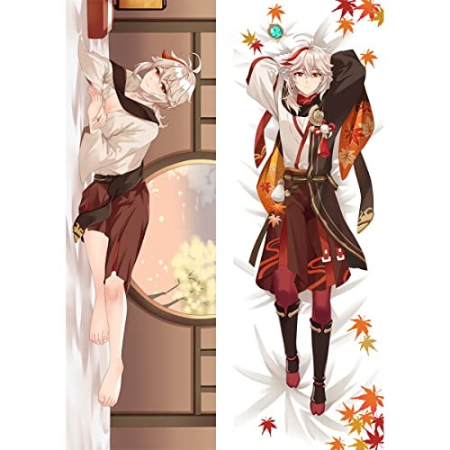 RuiHao Anime Kissenbezug Manga Kissenhülle Für Genshin Impact Kaedehara Kazuha,Anime Pillowcase Digitaler Doppelseitiger Druck Kissenbezug,Seitenschläferkissen Bezug,Bedding Umarmungskissen Bezu von RuiHao