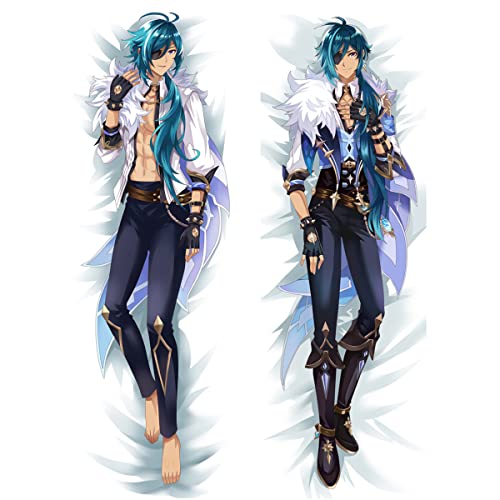 RuiHao Anime Kissenbezug Manga Kissenhülle Für Genshin Impact Kaeya,Anime Pillowcase Digitaler Doppelseitiger Druck Kissenbezug,Seitenschläferkissen Bezug,Bedding Umarmungskissen Bezu von RuiHao