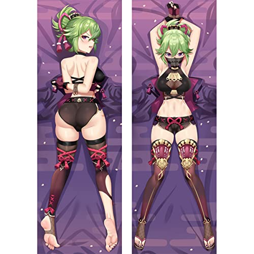 RuiHao Anime Kissenbezug Manga Kissenhülle Für Genshin Impact Kuki Shinobu,Anime Pillowcase Digitaler Doppelseitiger Druck Kissenbezug,Seitenschläferkissen Bezug,Bedding Umarmungskissen Bezu von RuiHao