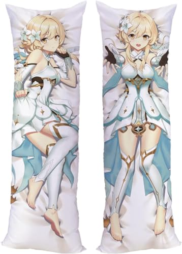 RuiHao Anime Kissenbezug Manga Kissenhülle Für Genshin Impact Lumine,Anime Pillowcase Digitaler Doppelseitiger Druck Kissenbezug,Seitenschläferkissen Bezug,Bedding Umarmungskissen Bezu von RuiHao