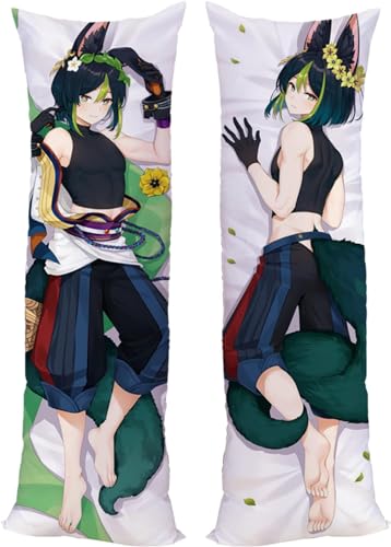 RuiHao Anime Kissenbezug Manga Kissenhülle Für Genshin Impact Tighnari,Anime Pillowcase Digitaler Doppelseitiger Druck Kissenbezug,Seitenschläferkissen Bezug,Bedding Umarmungskissen Bezu von RuiHao