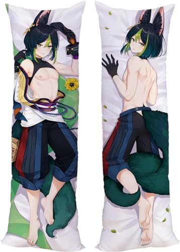 RuiHao Anime Kissenbezug Manga Kissenhülle Für Genshin Impact Tighnari,Anime Pillowcase Digitaler Doppelseitiger Druck Kissenbezug,Seitenschläferkissen Bezug,Bedding Umarmungskissen Bezu von RuiHao