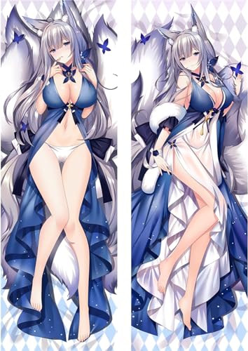 RuiHao Anime Kissenbezug Manga Kissenhülle Für Hentai Anime Art Waifu Uncensored,Anime Pillowcase Digitaler Doppelseitiger Druck Kissenbezug,Seitenschläferkissen Bezug,Bedding Umarmungskissen Bezu von RuiHao