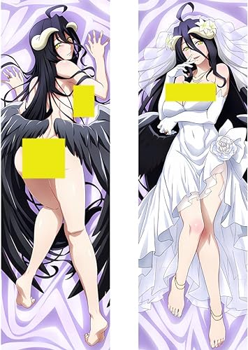 RuiHao Anime Kissenbezug Manga Kissenhülle Für Overlord Albedo,Anime Pillowcase Digitaler Doppelseitiger Druck Kissenbezug,Seitenschläferkissen Bezug,Bedding Umarmungskissen Bezu,2wt-150 x 50 cm von RuiHao