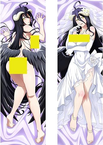 RuiHao Anime Kissenbezug Manga Kissenhülle Für Overlord Albedo,Anime Pillowcase Digitaler Doppelseitiger Druck Kissenbezug,Seitenschläferkissen Bezug,Bedding Umarmungskissen Bezu,2wt-180 x 60 cm von RuiHao