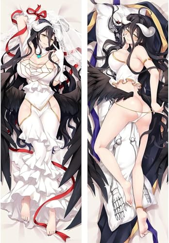 RuiHao Anime Kissenbezug Manga Kissenhülle Für Overlord Albedo,Anime Pillowcase Digitaler Doppelseitiger Druck Kissenbezug,Seitenschläferkissen Bezug,Bedding Umarmungskissen Bezu von RuiHao