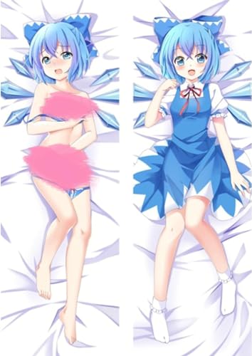 RuiHao Anime Kissenbezug Manga Kissenhülle Für Sweet Girls,Anime Pillowcase Digitaler Doppelseitiger Druck Kissenbezug,Seitenschläferkissen Bezug,Bedding Umarmungskissen Bezu,Peachskin-180 x 60 cm von RuiHao