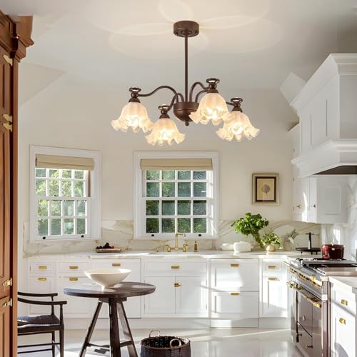 RuiRfh Vintage Glas Kronleuchter Landhausstil ölgeriebene Bronze große Sputnik Leuchte aus Milchglas für Esszimmer französische industrielle Pendelleuchten Kücheninsel Wohnzimmer Schlafzimmer Foyer Ve RuiRfh Vintage Glas Kronleuchter Landhausstil ölgeriebene Bronze große Sputnik Leuchte aus Milchglas für Esszimmer französische industrielle Pendelleuchten Kücheninsel Wohnzimmer Schlafzimmer Foyer Ve von RuiRfh