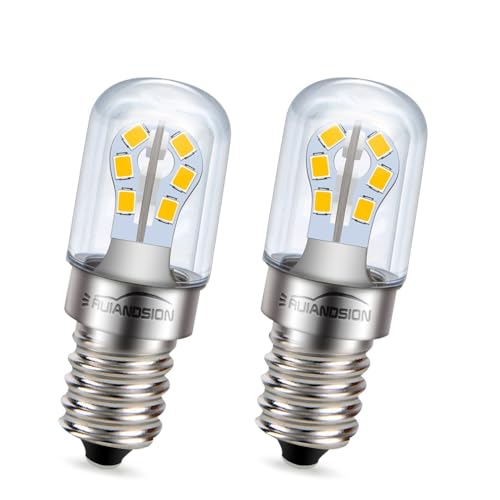 Ruiandsion 2 Stück E14 AC/DC 24V LED-Lampen T18S 2W 1200 Lumen Kleine Edison-Schraubfassung (SES) LED-Lampen Warmweiß für Wohnmobile, Camper, Marine, Boote, Solarleuchten von Ruiandsion