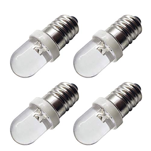 Ruiandsion E10 LED Lampe AC 120V E10 Schraubfuß LED Ersatzlampe Upgrade für Kerzenlichter Home Schlafzimmer Büro Dekorationsleuchten, warmweiß (4er-Pack) von Ruiandsion