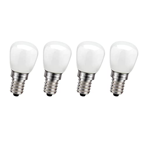 Ruiandsion E14 LED Glühbirne 220V-240V Ersatz-Kühlschrankbirnen für Salzlampe/Kühlschrank/Kochmulde/Nähmaschine, weiß (4er-Pack) von Ruiandsion